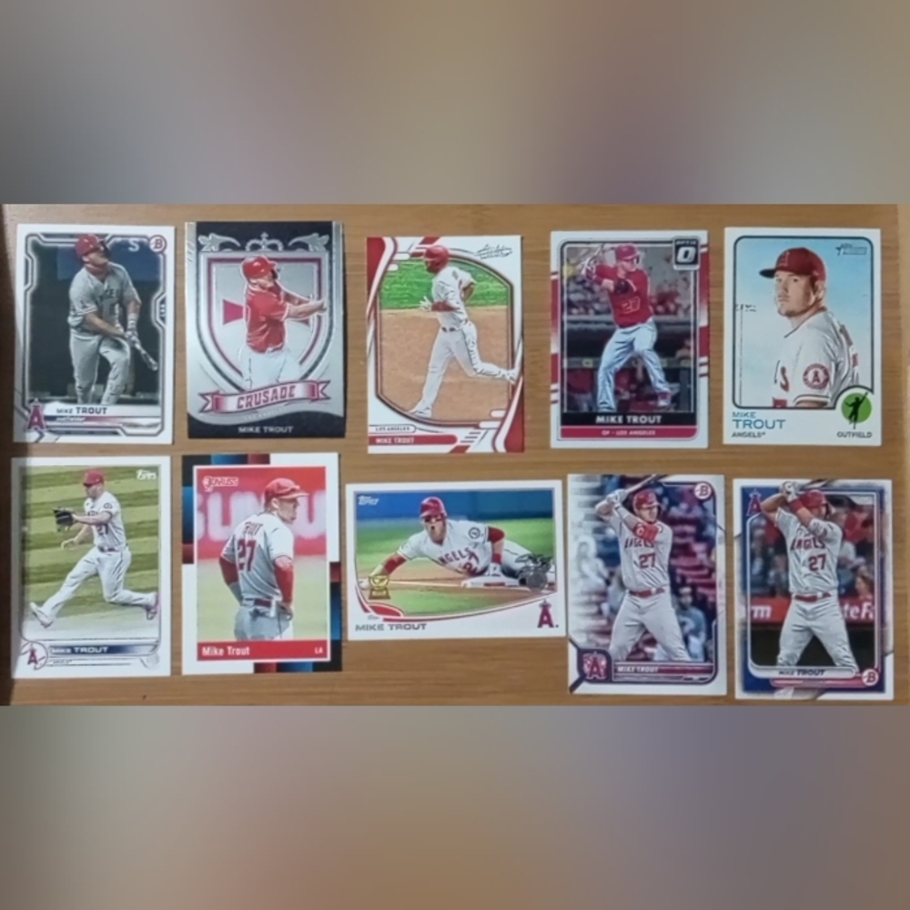 Mike Trout Baseball Card Lot
